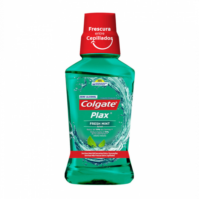 Colgate enjuague bucal sabor menta x 250 ml.