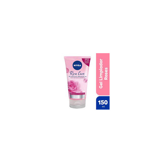 Nivea rose care gel micelar limpiador facial con agua de rosas, limpia profundamente para...