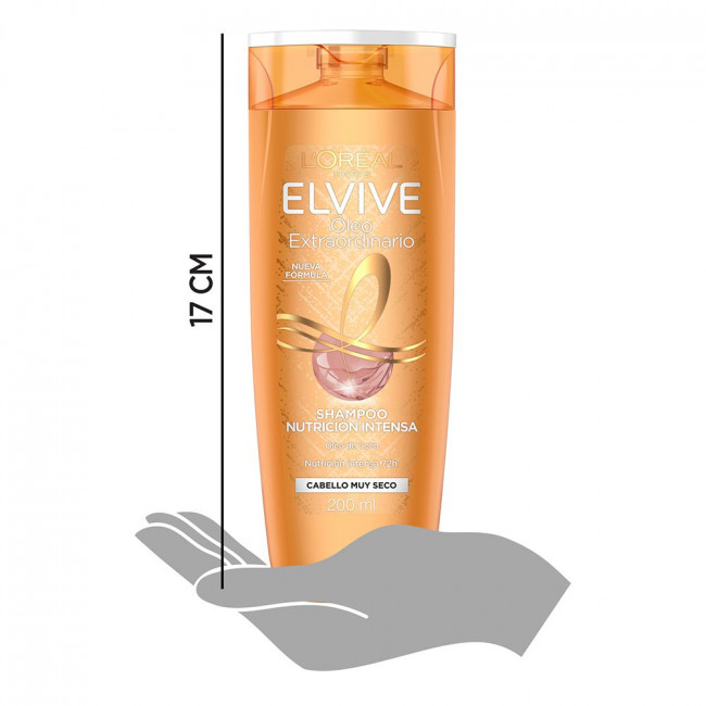 Elvive shampoo oleo extraordinario nutritivo x 400ml.