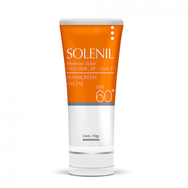 Solenil protector solar facial factor 60 crema x 50 grs.