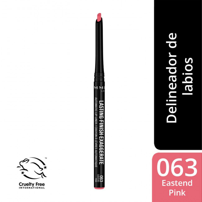Rimmel delineador labial lasting finish, con una punta de lápiz preciso, permite lograr un...
