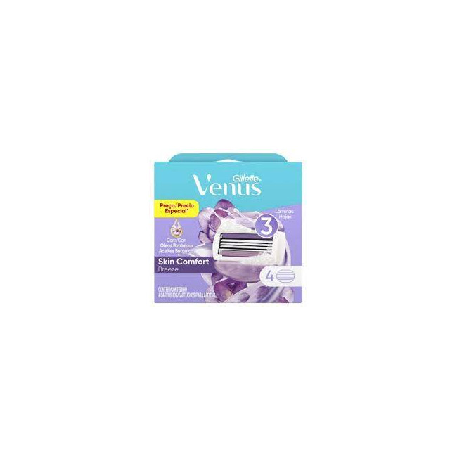 Gillette venus breeze 2 oct b2, moja la afeitadora para activar las barras de gel, depilación...