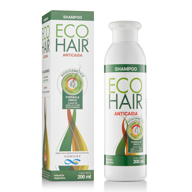 Ecohair shampoo, detiene y previene la caída del pelo, fortalece el cabello otorgándole vitalidad...