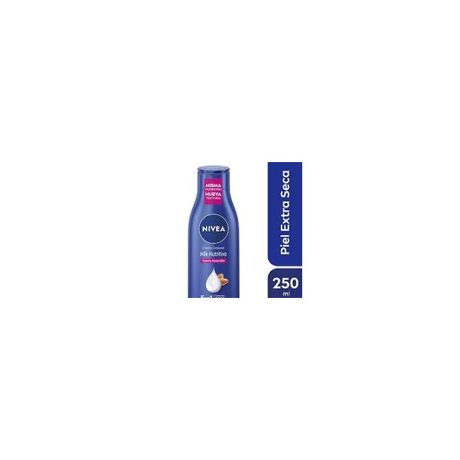 Nivea body milk nutritiva para una piel extra seca x 250ml