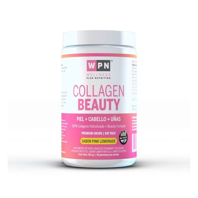 Wpn colágeno beauty complex, exclusiva fórmula para la piel, el cabello y las uñas, sabor...