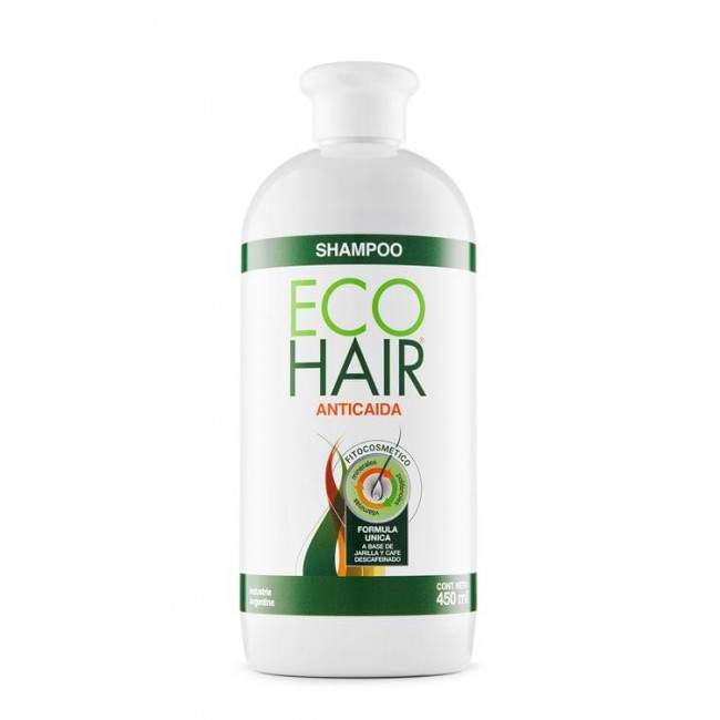 Ecohair shampoo anticaída, triple acción: detiene, previene la caída del pelo, fortalece el...
