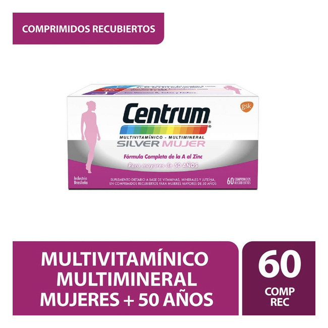 Centrum silver mujer, suplemento dietario con vitaminas y minerales, para mujeres de + de 50 años...