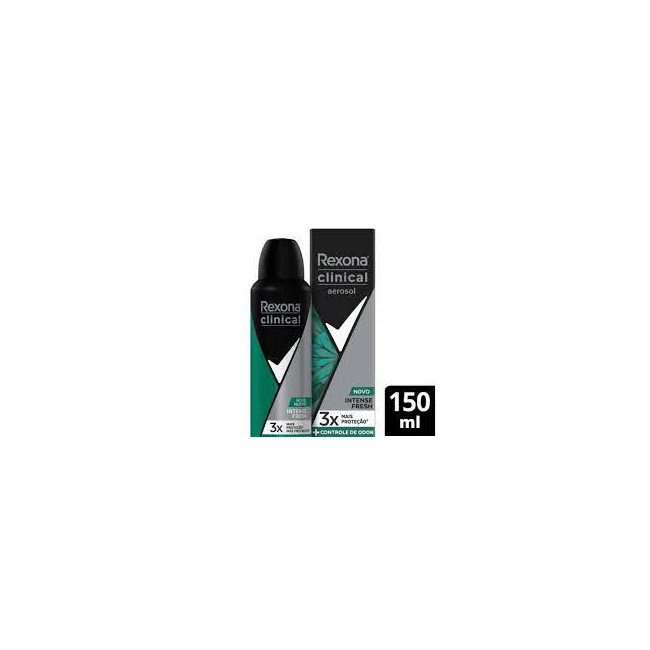 Rexona antitranspirante hombre clinical intense fresh 3 veces mas protección 91g.