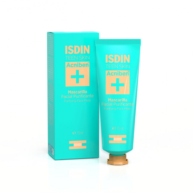 Isdin acniben face mask, limpia en profundidad, disminuye el exceso de sebo, no comedogénico,...