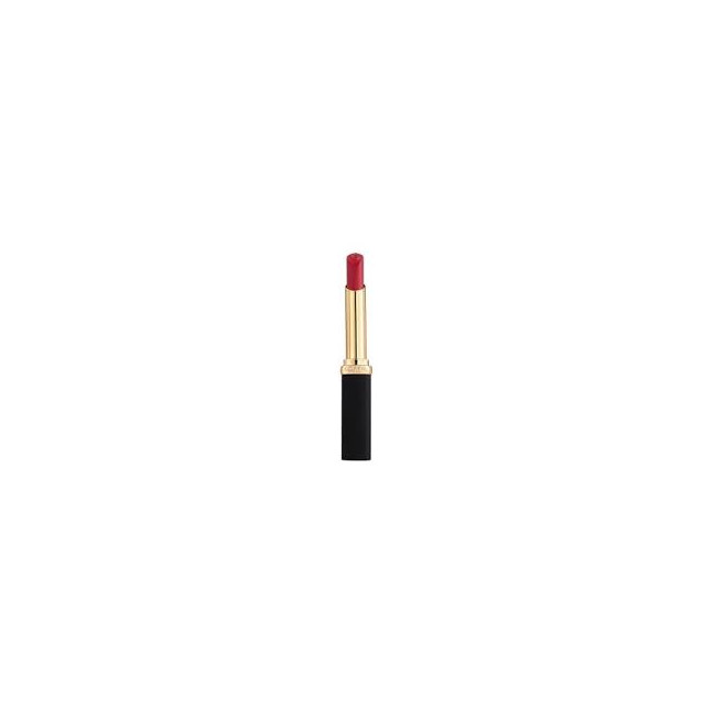 Loreal labial color riche intense matte, su fórmula con ácido hialurónico otorga volumen y 16...