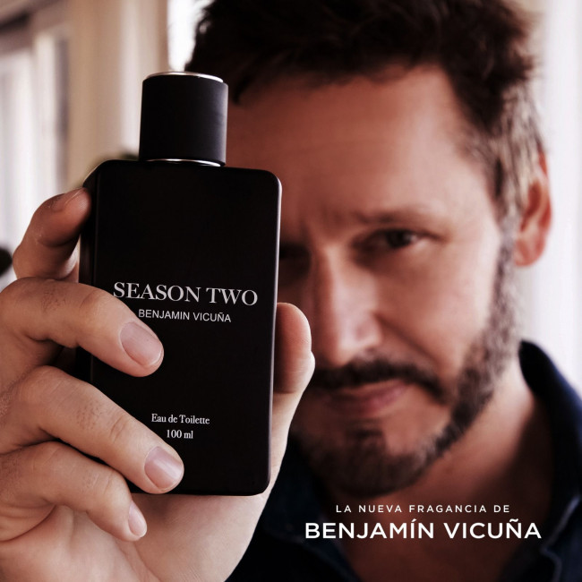 Benjamin vicuña season two edt, notas de limón y salvia, evoluciona con canela, cardamomo,...