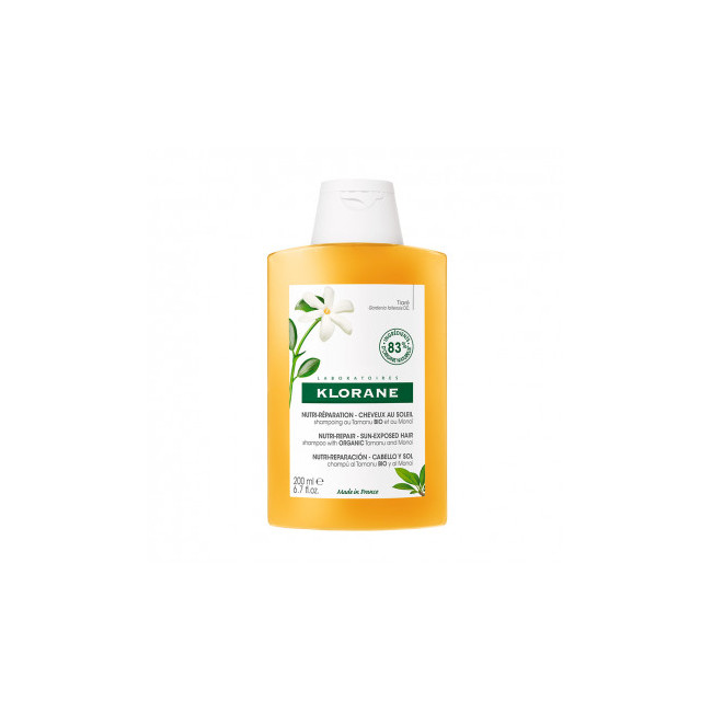 Klorane shampoo gardenia tiaré, nutritivo y reparador, producto ideal para el cuidado del cabello...