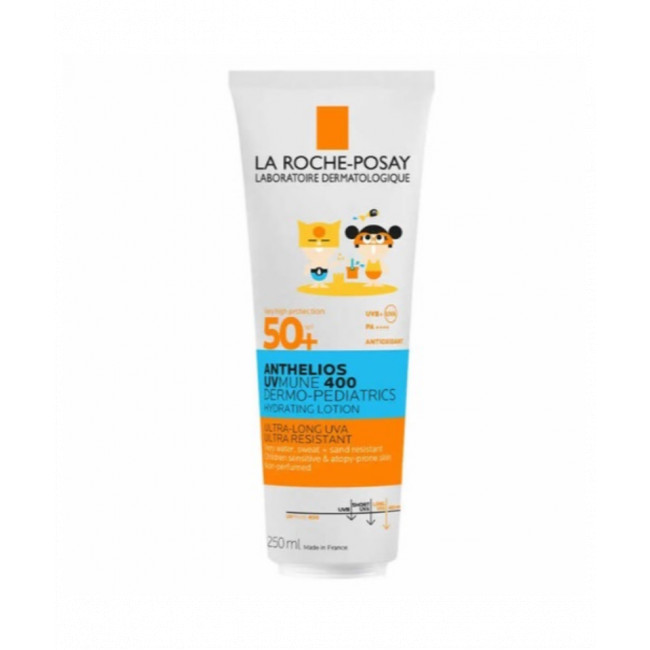 La Roche Posay Anthelios protector solar factor 50 leche pediátrica, resistente al agua sin...