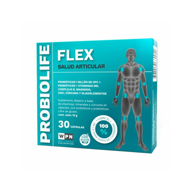 Wpn probiolife flex, suplemento ideal para reducir la inflamación de los cartílagos y promover la...