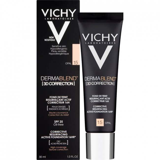 Vichy dermablend coverflow maquillaje correctivo tono opal 015 x 30 ml.
