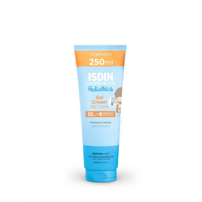 Isdin fotoprotector pediatrics infantil gel crema factor 50+, hidrata como una crema y refresca...