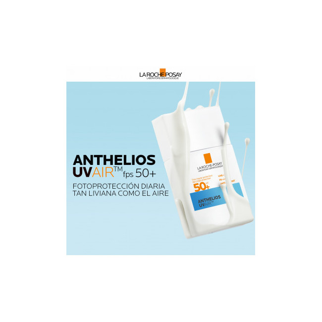 La Roche Posay Anthelios protector solar facial UVAir factor 50+, liviano para todo tipo de piel,...