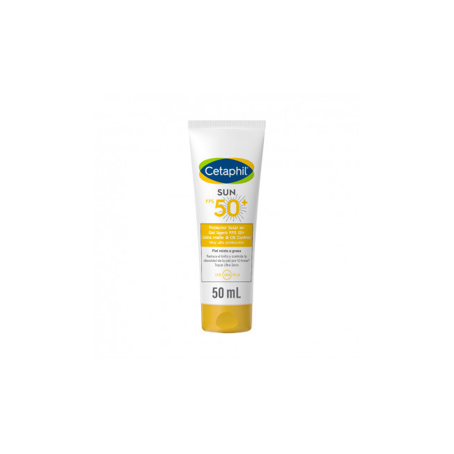 Cetaphil sun protector solar factor 50 oil control toque, reduce el brillo y controla la...
