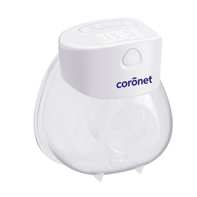 Coronet Sacaleche eléctrico, 9 niveles de succión, 9 niveles de masaje y estimulación.