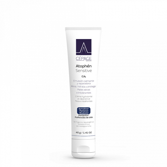 Cépage atophen sensitive, emulsión calmante y reparadora para pieles secas e intolerantes, alivia...