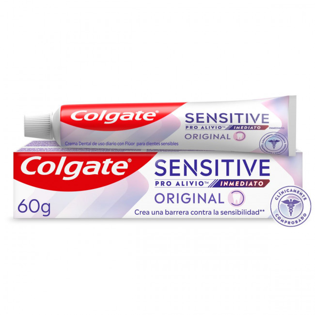 Colgate Pro alivio inmediato pasta dental, eficaz solución para combatir la sensiblidad  x 60 grs.