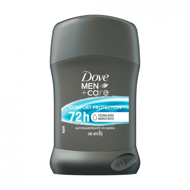 Dove antitranspirante en barra men care, 72 hs de protección total x 50 grs.