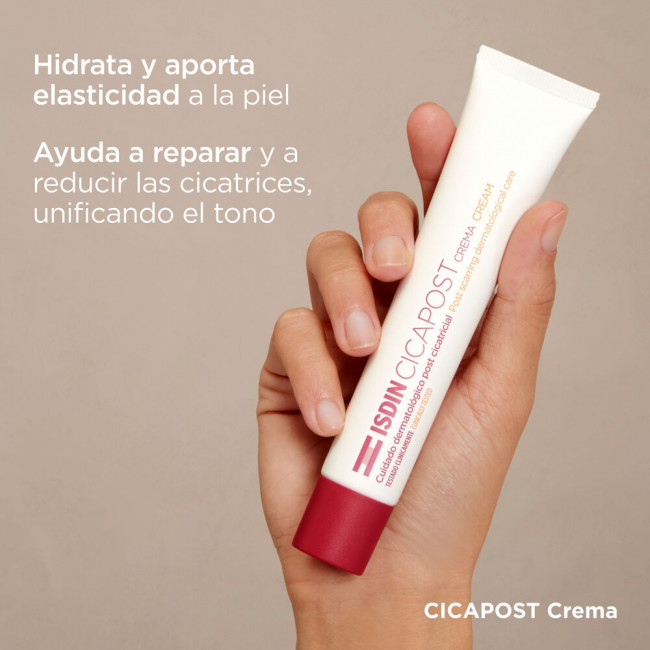 Isdin cicapost crema post cicatricial, ayuda a reparar y mejorar la apariencia de cicatrices y...