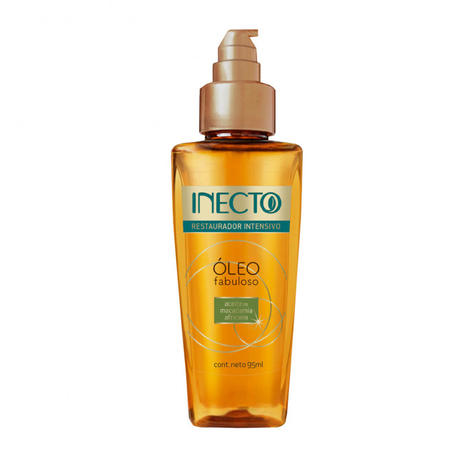 Inecto óleo fabuloso Macadamia, aceite reparador y nutritivo diseñado para cabellos dañados x 95 ml.