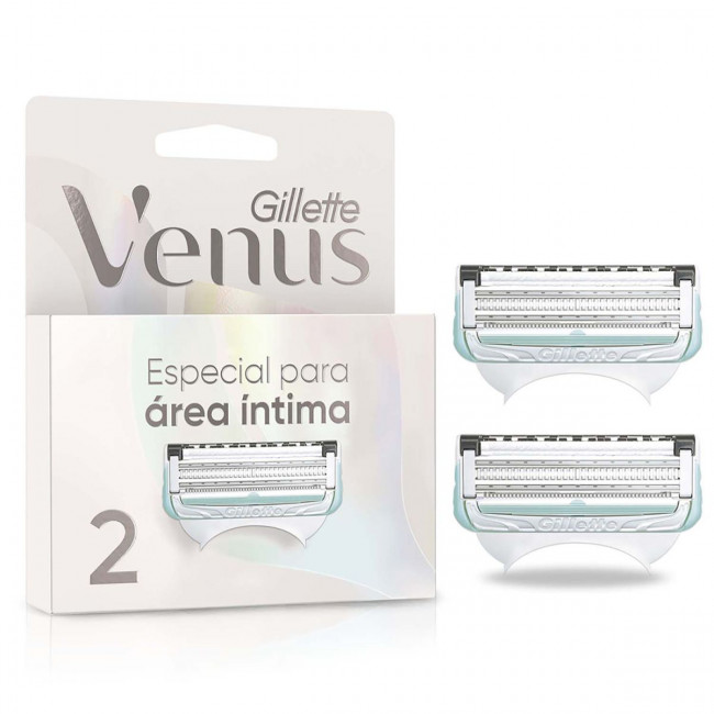 Gillette venus área íntima respuestos de máquina de afeitar x 2 unidades.