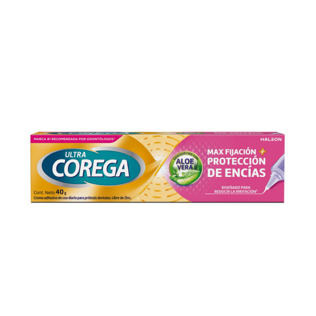 Ultra corega adhesivo para prótesis dentales, máxima fijación, diseñado para reducir la...