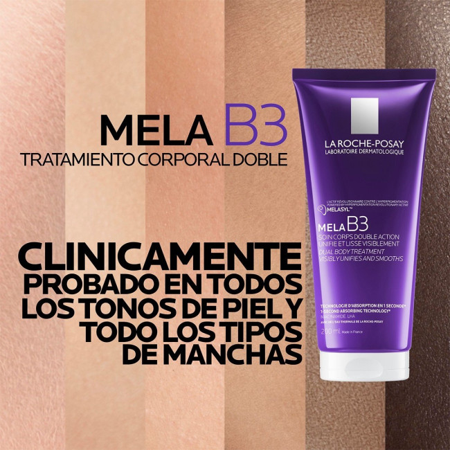 La Roche Posay Mela B3 body tratamiento despigmentante corporal, ayuda a reducir manchas y...