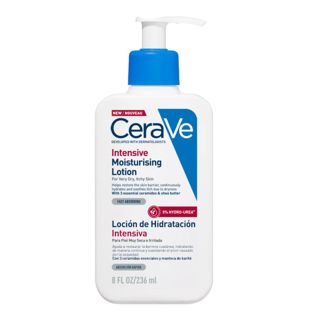 Cerave loción corporal hidratante intensiva que ayuda a restaurar la barrera protectora de la...