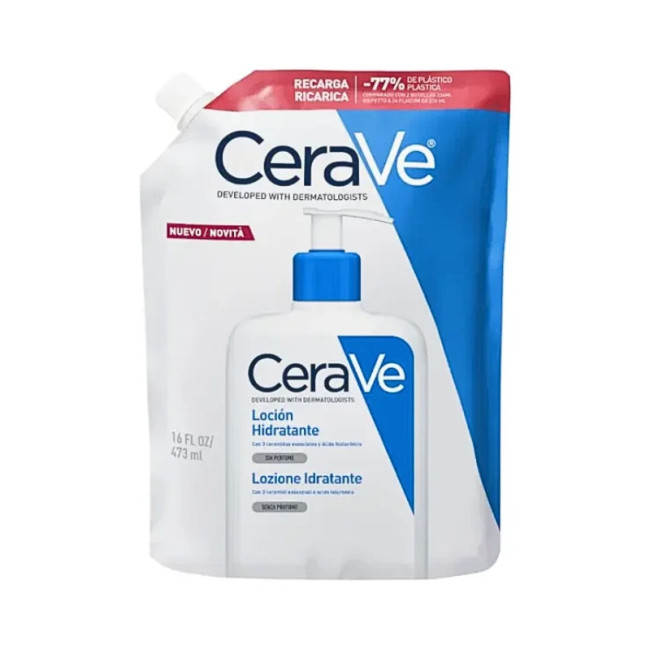 Cerave loción corporal hidratante, hidratación continua por 24 horas, tecnología MVE® de...