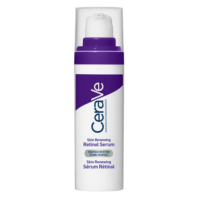 Cerave Skin renewing retinol serum facial antiedad, con retinol encapsulado y 3 ceramidas x 30ml