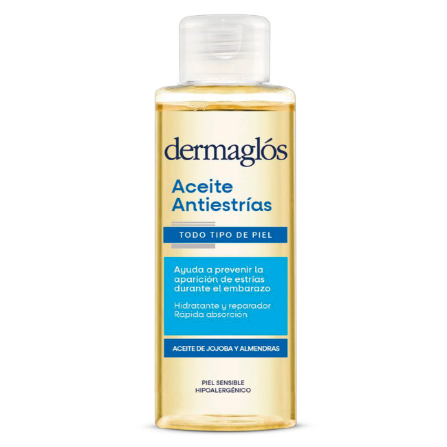 Dermaglós corporal aceite antiestrías reparador hidratante, mejora la elasticidad, ayudando a...