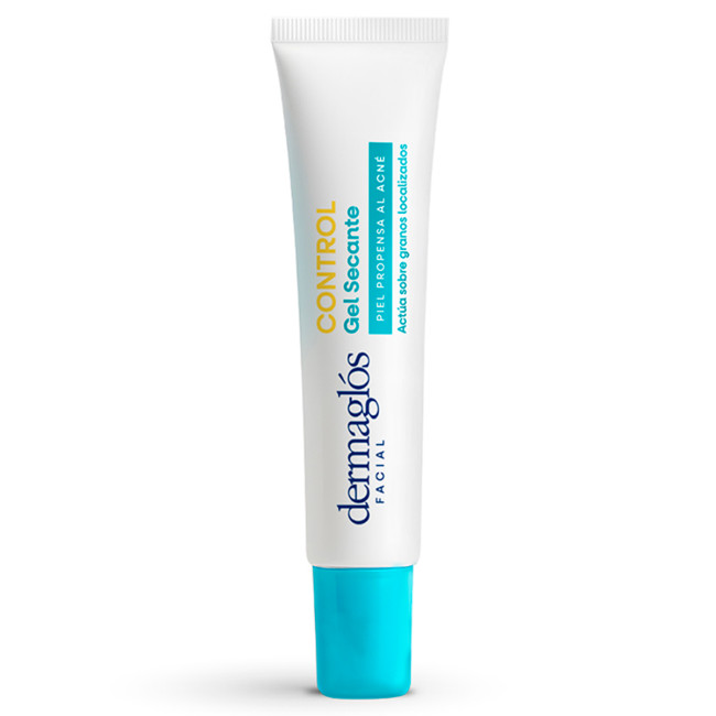 Dermaglós facial control gel secante, para piel propensa al acné, ayuda a reducir la inflamación...