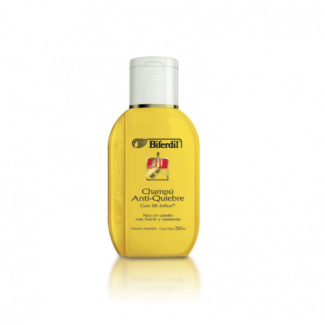 Biferdil shampoo anti quiebre para un cabello más sano y resistente x 250 ml.