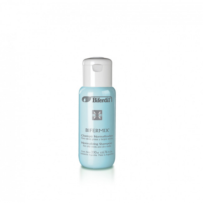 Biferdil shampoo bifermix normalizador para raíces grasas y puntas secas x 200 ml.