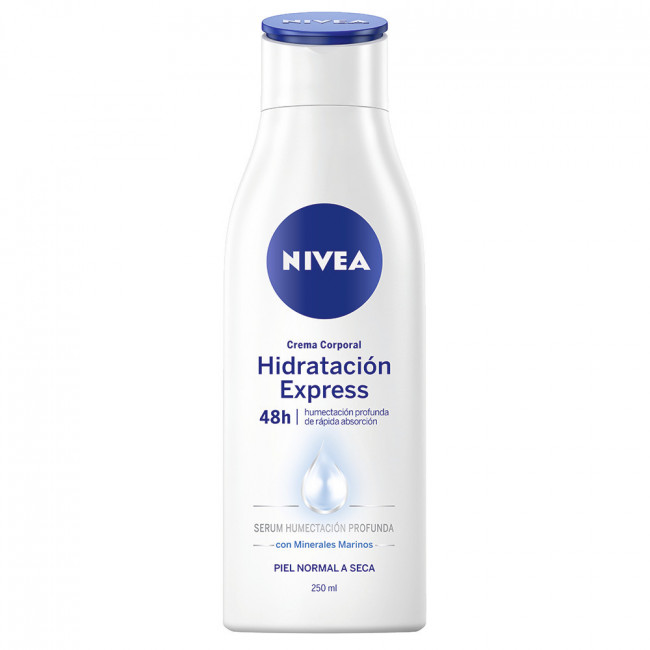 Nivea body crema hidratante corporal para piel normal x 250 ml.
