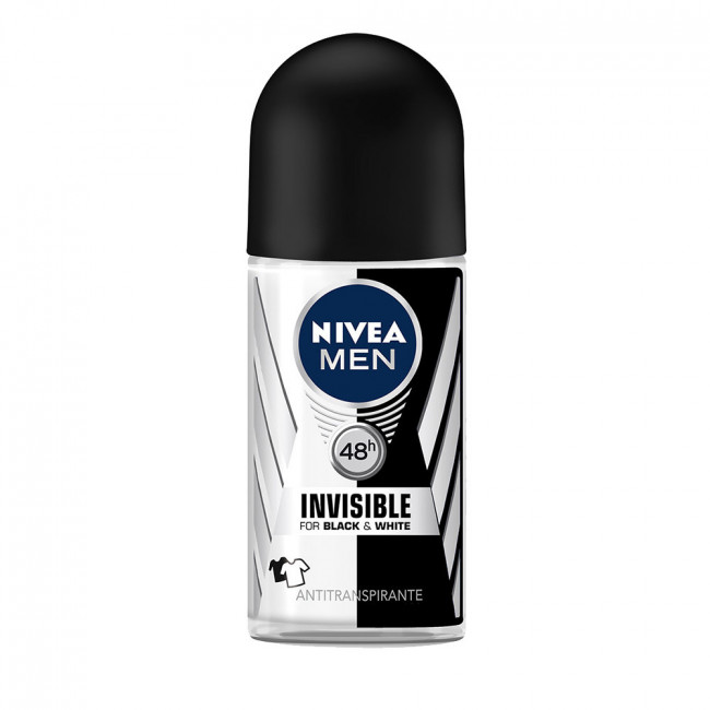 Nivea roll on men antitranspirante invisible black&white x50