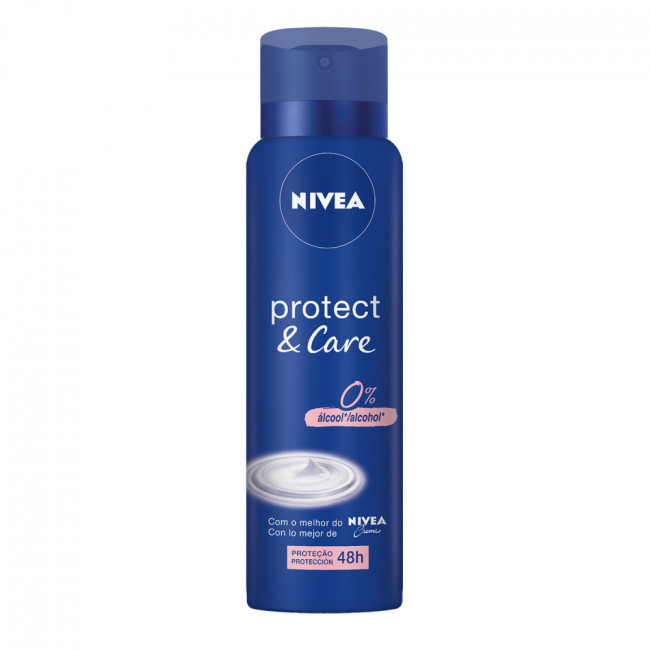 Nivea desodorante aerosol mujer protec&care x 150 ml.