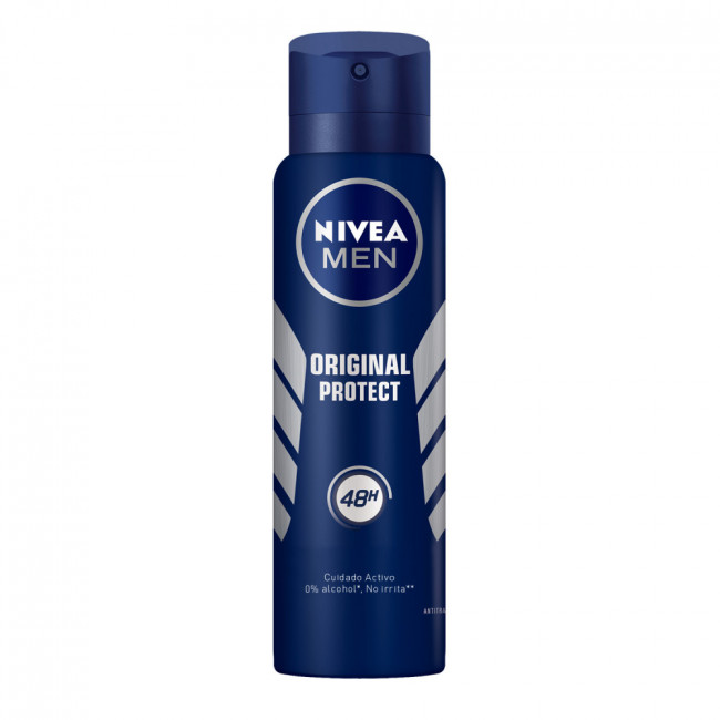 Nivea desodorante aerosol men protect & care x 150 ml.