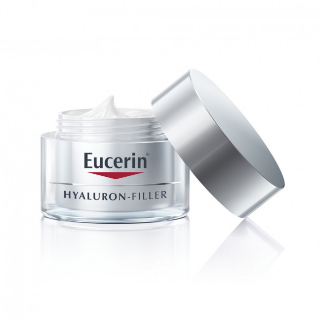 Eucerin hyaluron filler día crema facial antiage rellenadora de arrugas para piel seca x 50 ml. 
