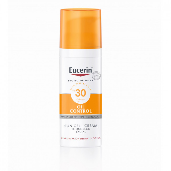 Eucerin solar fps 30 toque seco gel x 50ml.