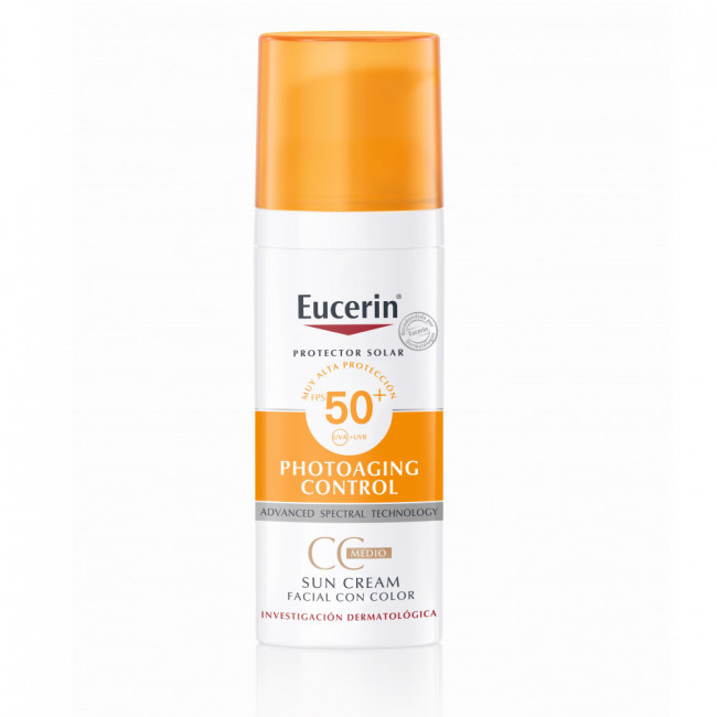 Eucerin solar factor 50 cc cream color x 50 ml.