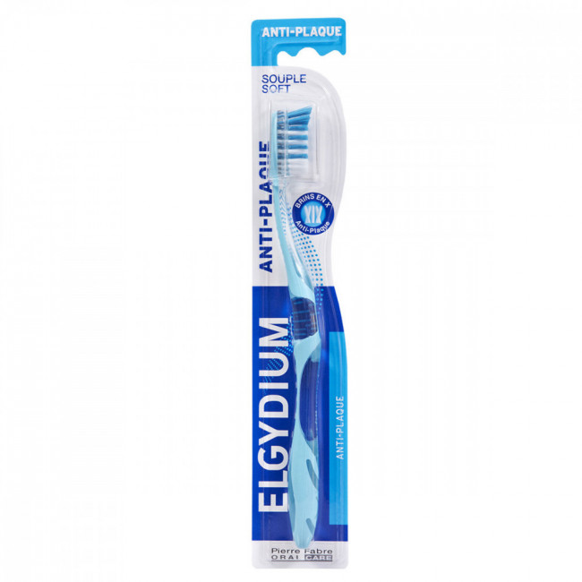 Elgydium cepillo dental anti-placa suave.