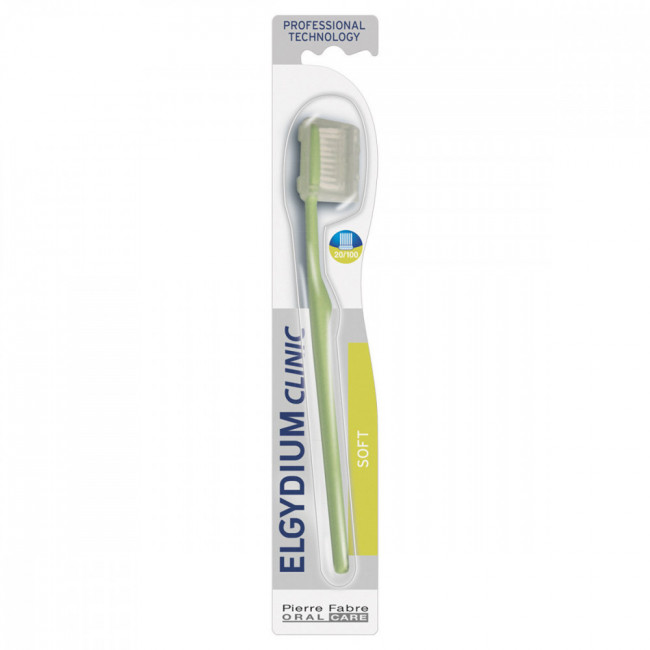 Elgydium cepillo dental clin 20/100 suave x 1 unidad.