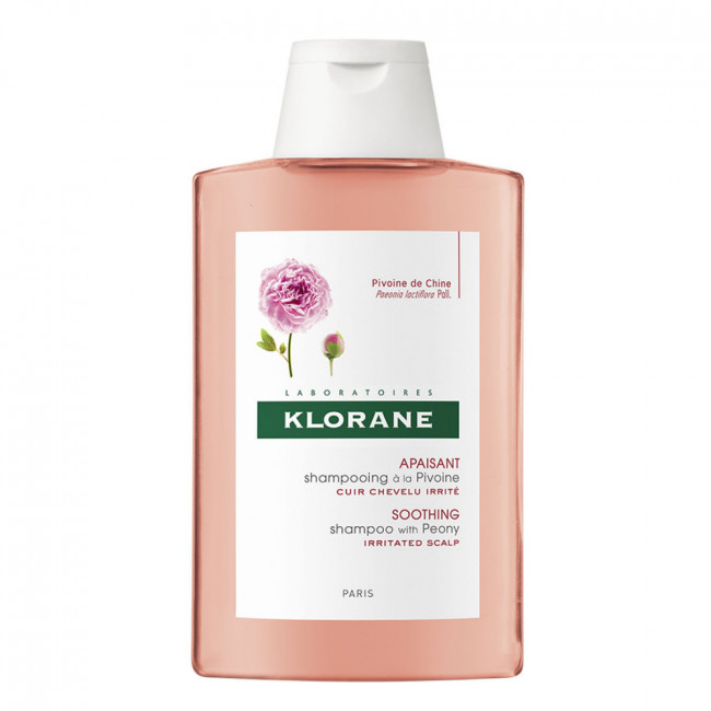 Klorane shampoo peonia para cuero cabelludo sensible x 200 ml.