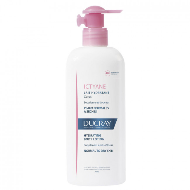 Ducray ictyane leche corporal hidratante para piel normal y seca x 400 ml.