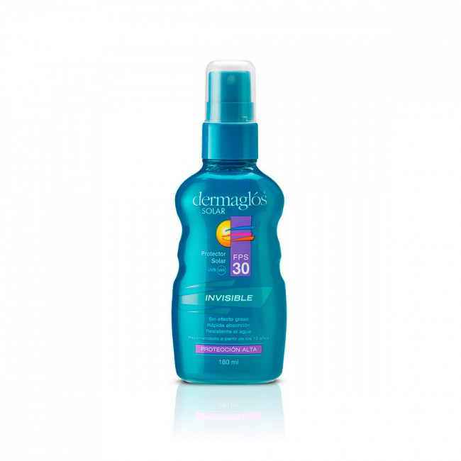 Dermaglos solar factor 30 spray invisible  x 180 ml.